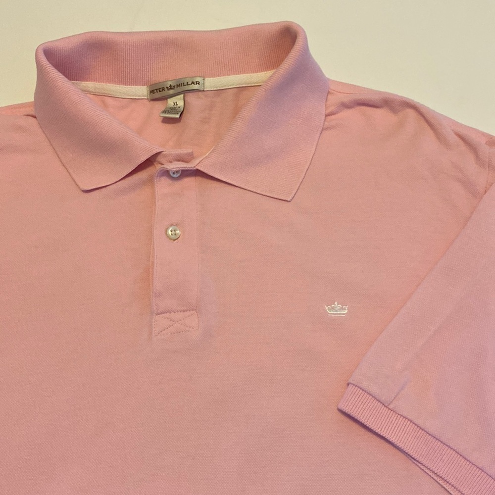 Peter Millar short sleeve pink shirt  size XXL